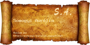 Somogyi Aurélia névjegykártya